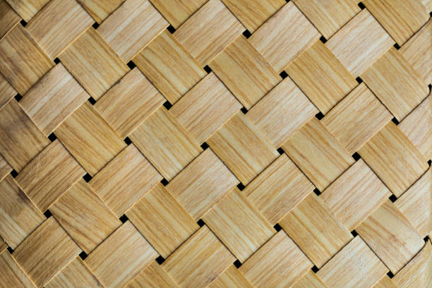 Woven rattan wood Bamboo texture for background and design
