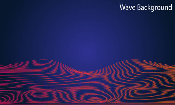 ilustrações de stock, clip art, desenhos animados e ícones de abstract wave background - red background ilustrações