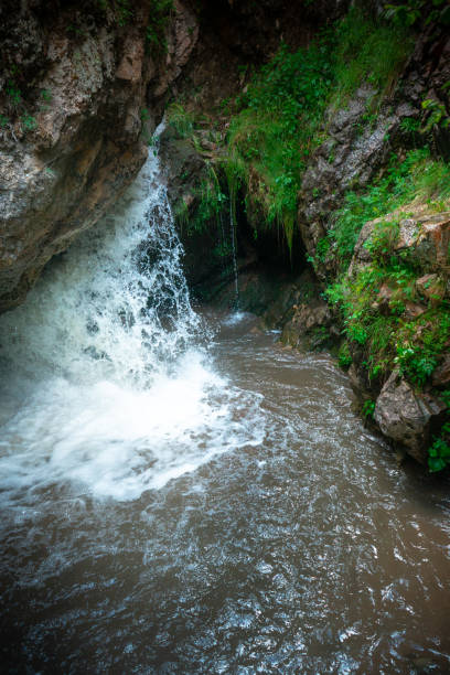 istock Mountain Stream In The Woods At Spring. Forest Stream In Mountains 1325047210