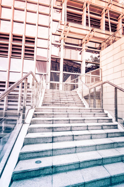 istock Central business district with stairs 1325048855