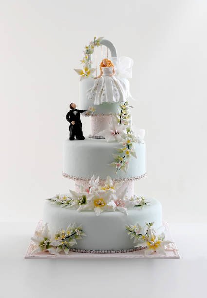 istock white background with wedding cake and dessert 1325049247