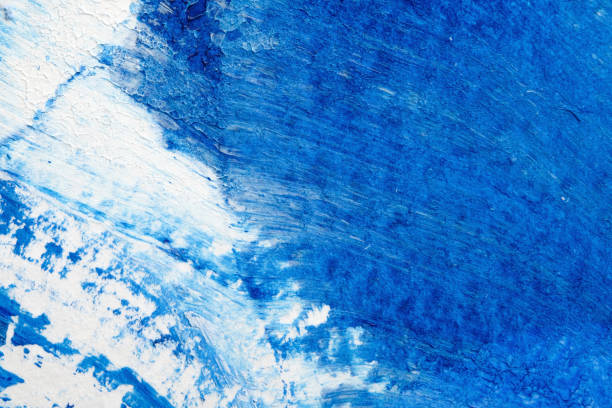 istock blue abstract acrylic painting color texture on white paper background by using rorschach inkblot method 1325049460