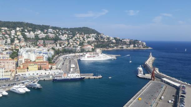istock High angle view of boats moored at harbor 1325055723