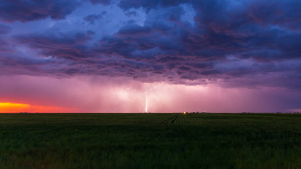 istock Lightning Strikes over the Colorado Plains 1325057478