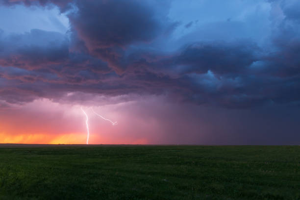 istock Lightning Strikes over the Colorado Plains 1325057509