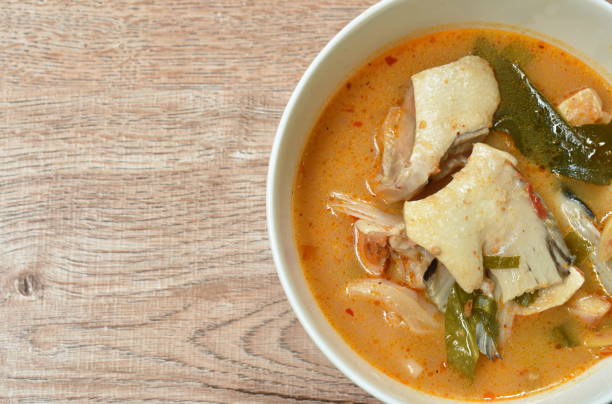 istock boiled salmon fish in spicy tom yum soup 1325058898