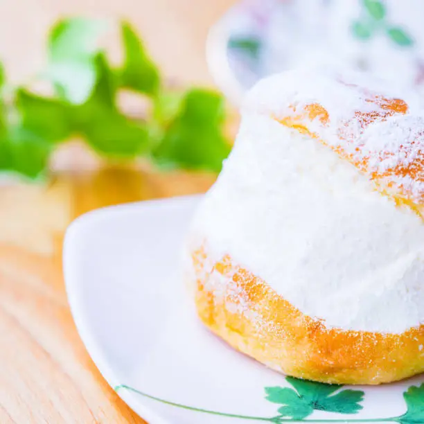 Photo of Itarian traditional sweets brioche Maritozzo