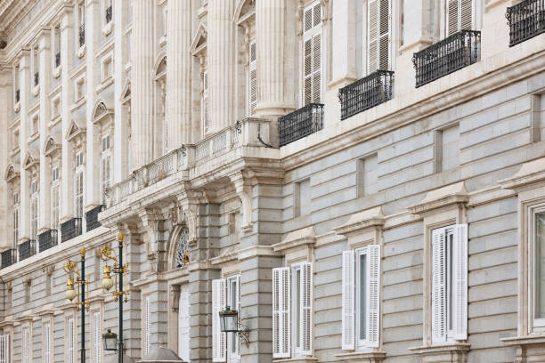 istock Royal palace in madrid. Palacio de oriente. Spanish touristic landmark 1325063473