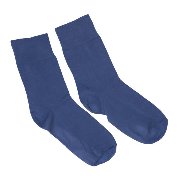 istock cotton socks isolated on a white background. 1325065241