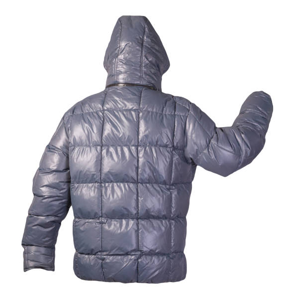 istock Men's jacket in a hood isolated on a white background. Windbreaker jacket 1325065253