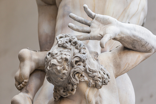 Sculptures in Piazza della Signoria of Florence:Rape of the Sabine