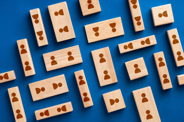 istock Business & HR icon on colorful jigsaw puzzle 1325067073