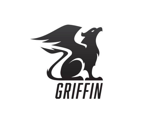 illustrazioni stock, clip art, cartoni animati e icone di tendenza di icona di griffin - grifone