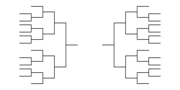 Vector illustration of Sport tournament bracket championship template