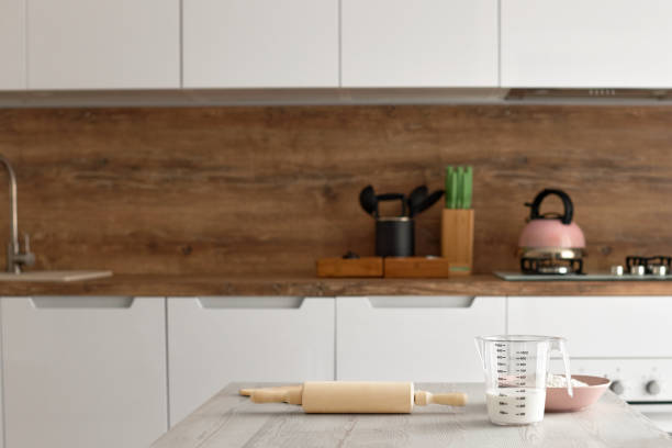 istock interior of kitchen and dough ingredients 1325069871