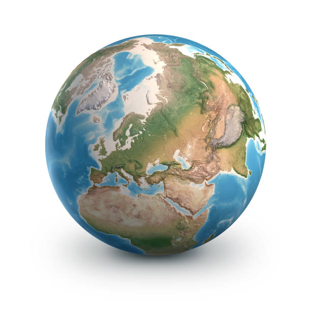 istock Planet Earth globe. Europe and Asia. 1325073184