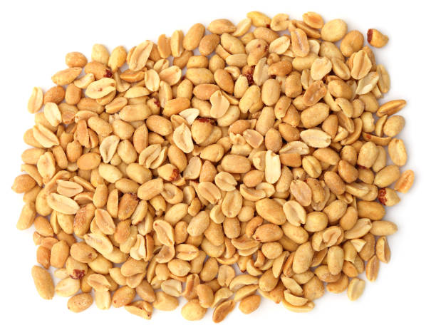 istock Pile of roasted peanut seeds. 1325074602