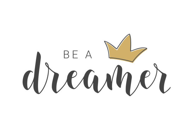 istock Handwritten Lettering of Be A Dreamer. Vector Illustration. 1325076226