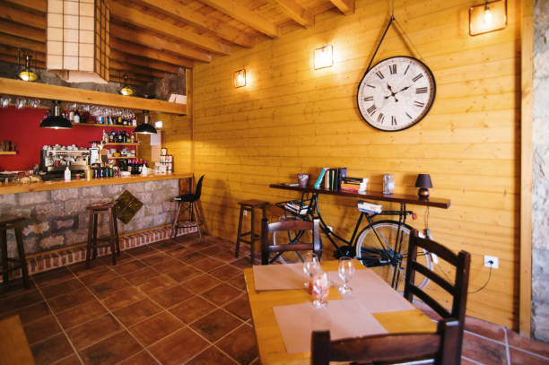 istock Interior view of a cafeteria 1325078368