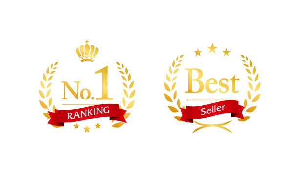 No.1, Number one, best seller icon , vector illustration, ranking, award No.1, Number one, best seller icon , vector illustration, ranking, award number 1 stock illustrations