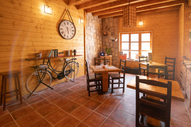 istock Interior view of a cafeteria 1325079398