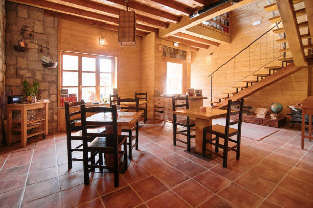 istock Interior view of a cafeteria 1325079475
