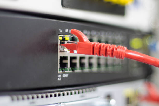 istock The network cables to connect Lan port, concept Communication connection technology 1325080674
