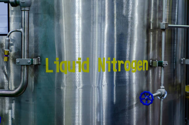 istock Industrial tank with liquid nitrogen storage 1325083444