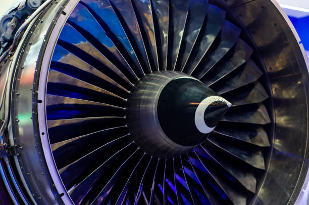 istock Close-up of Jet engine. Engine maintenance 1325083592
