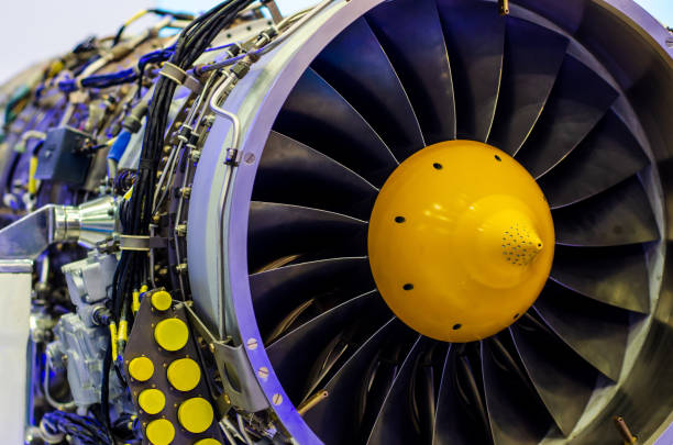 istock Close-up of Jet engine. Engine maintenance 1325083879