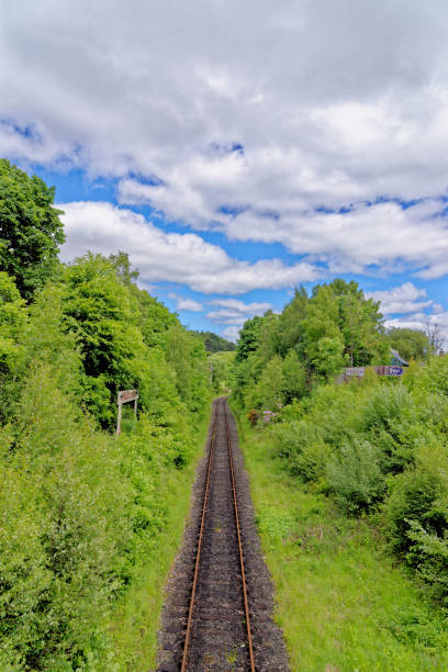 istock Railway tracks - summer landscape - Beamish Village 1325087550