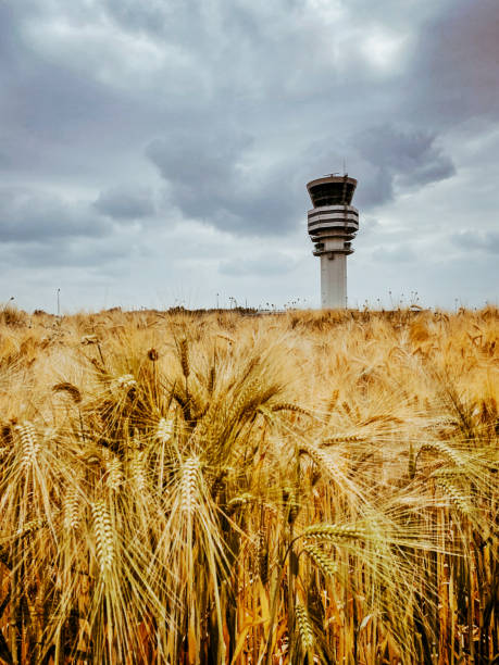 Control tower at Brussels Airport,Belgium