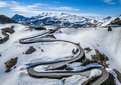 landscape at the Grossglockner Mountain in Austria