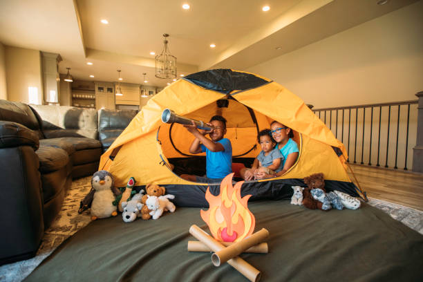 istock Young Children Camping in their Home 1325088382