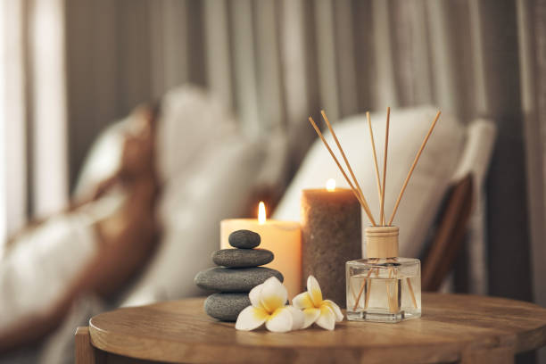 istock Still life closeup of a tranquil spa arrangement 1325095171