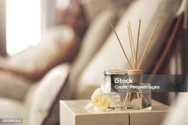 Still Life Closeup Of A Tranquil Spa Arrangement Stock Photo - Download Image Now - Aromatherapy Diffuser, Scented, Indoors