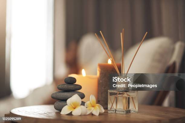 Still Life Closeup Of A Tranquil Spa Arrangement Stock Photo - Download Image Now - Spa, Massaging, Relaxation