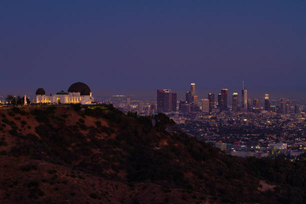 istock Griffith Observatory with LA skyline in the background at dusk 1325098159