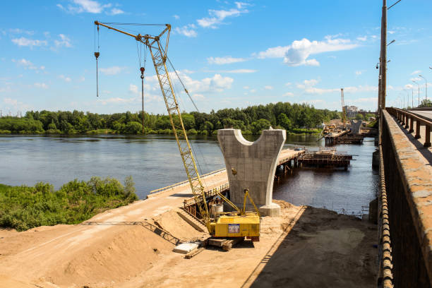 istock Construction work on the construction of a new bridge. 1325100950