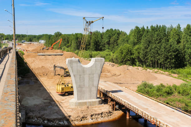 istock New bridge support on the bank. 1325100963
