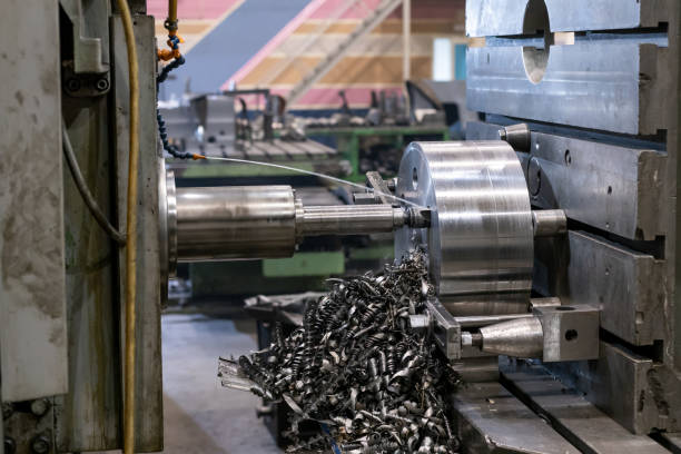 istock drilling process on an old machine in an old production, drilling and cooling 1325101967