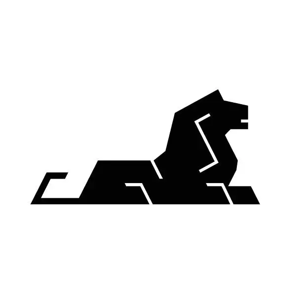 Vector illustration of Lion Logotype