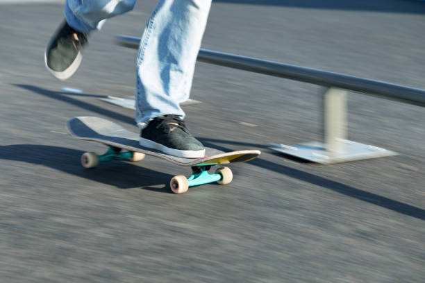 istock Ride your skateboard around town. 1325103376