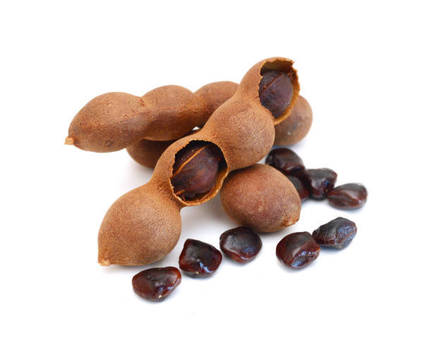 istock Sweet tamarind on a white background 1325103383