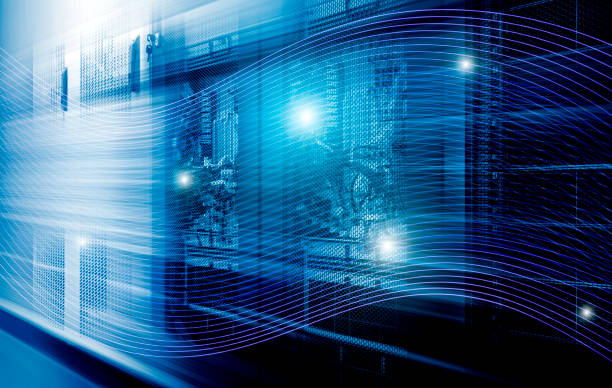 istock e concept of high-speed information technologies, digital streams move in server equipment of the data center 1325119560