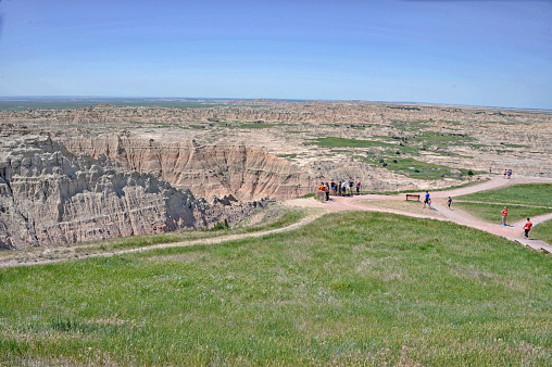 Big Badlands Overlook provides the opportunity to view the eastern portion of the Badlands wall. Big Badlands Overlook provides the opportunity to view the eastern portion of the Badlands wall