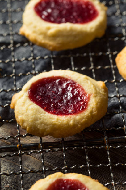 istock Homemade Warm Strawberry Thumbprint Cookies 1325122006