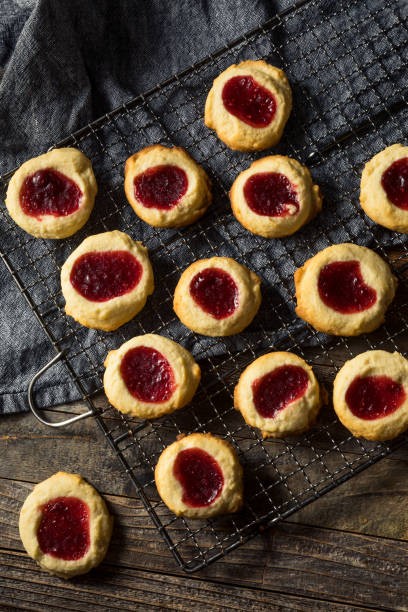 istock Homemade Warm Strawberry Thumbprint Cookies 1325122018