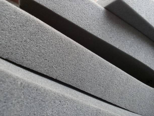 material de espuma de esponja gris - esponja gris fotografías e imágenes de stock