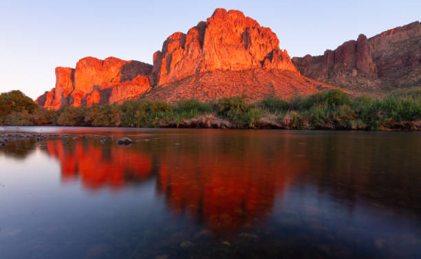 istock Salt River with sunset reflections just outside Phoenix 1325124417